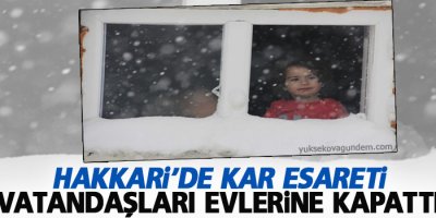 Hakkari'de kar esareti 136 köy, 474 mezra yolu kapandı