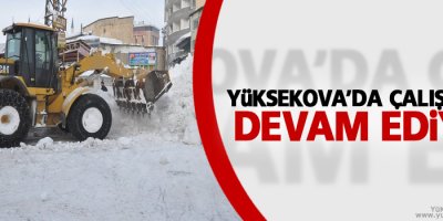 Yüksekova'da çalışmalar devam ediyor
