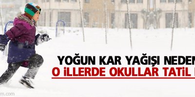 O illerde eğitime kar engeli