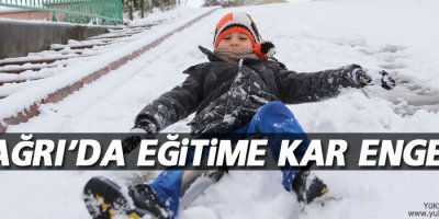 Ağrı'da eğitime kar engeli