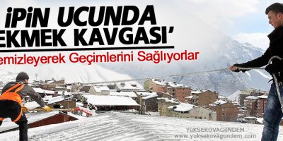 Çatı Temizleyerek Geçimlerini Sağlıyorlar