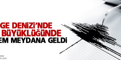 Ege Denizi'nde 4,2 büyüklüğünde deprem