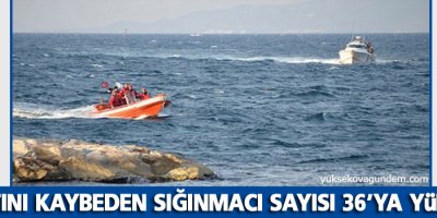 Hayatını kaybeden sığınmacı sayısı 36’ya yükseldi