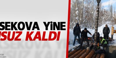 Yüksekova yine susuz kaldı