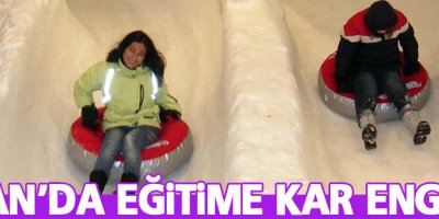 Çatak'ta eğitime kar engeli