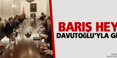 Barış Heyeti, Başbakan Davutoğlu'yla görüştü