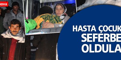 Yüksekova'da hasta kurtarma operasyonu