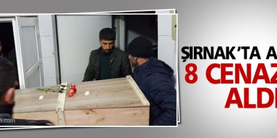 Şırnak’ta aileler 8 cenazeyi aldı