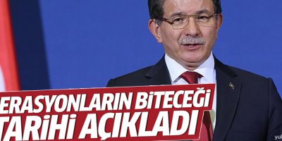 Davutoğlu yasakların kalkmasına ilişkin süre verdi