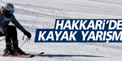 Hakkari'de kayak yarışması