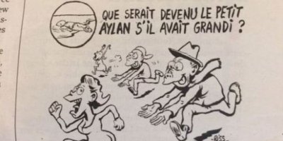 Charlie Hebdo’nun Alan Kurdi karikatürüne tepki