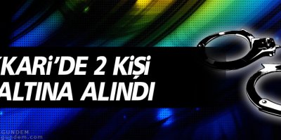 Hakkari'de 2 kişi gözaltına alındı