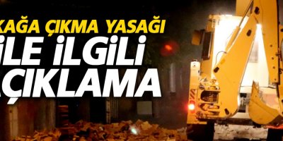 Şırnak Valiliği'nden Sokağa çıkma yasağı ile ilgili duyuru