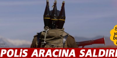 Polis servis aracına saldırı