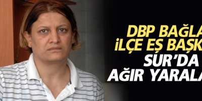 DBP Bağlar İlçe Eş Başkanı Sur’da ağır yaralandı