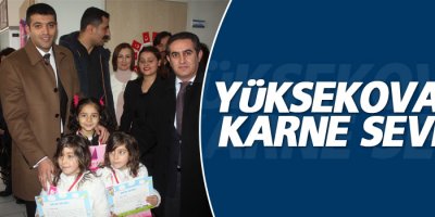 Yüksekova'da karne sevinci