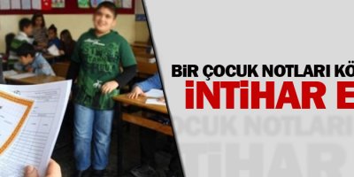 13 yaşındaki bir çocuk daha intihar etti