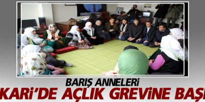 Barış anneleri Hakkari’de açlık grevine başladı