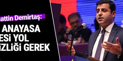 Selahattin Demirtaş: Yeni anayasa öncesi yol temizliği gerek