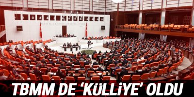 TBMM de ‘külliye’ oldu