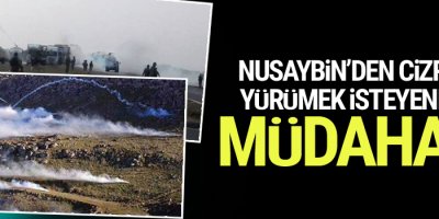 Nusaybin’den Cizre’ye yürümek isteyenlere müdahale