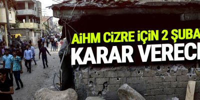 AİHM Cizre için 2 Şubat'ta karar verecek!