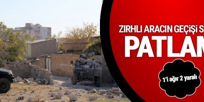 Zırhlı aracın geçişi sırasında patlama