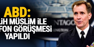 ABD: Salih Müslim ile telefon görüşmesi yapıldı