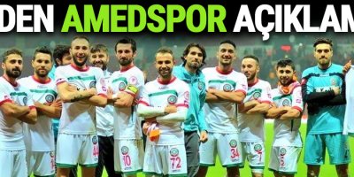TFF'den Amedspor açıklaması