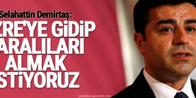 Selahattin Demirtaş: Cizre'ye gidip yaralıları almak istiyoruz