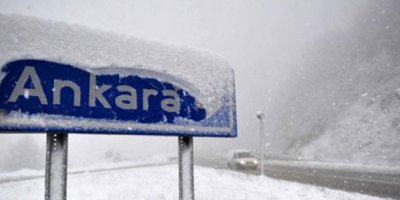 Ankara'da yoğun kar yağışı