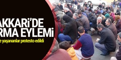 Hakkari'de oturma eylemi