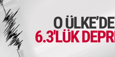 O Ülke'de 6.3'lük deprem