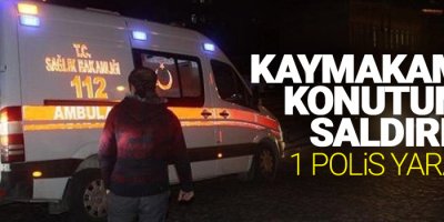 Kaymakamlık konutuna silahlı saldırı: 1 polis yaralı