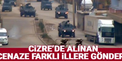 Cizre'den alınan 40 cenaze farklı illere gönderildi