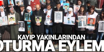 Kayıp yakınlarından oturma eylemi