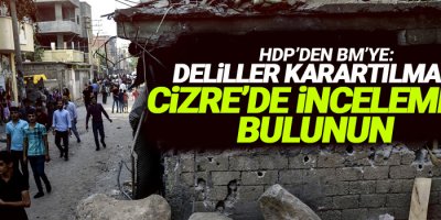 HDP’den BM’ye: Deliller karartılmadan Cizre’de incelemede bulunun