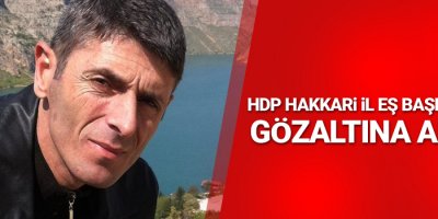 HDP Hakkari il eş başkanı Besi gözaltına alındı