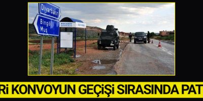 Askeri konvoy geçişi sırasında patlama