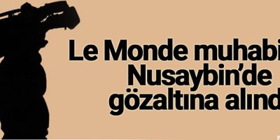 Le Monde muhabirleri Nusaybin’de gözaltına alındı