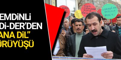 Şemdinli KURDİ-DER'den anadil yürüyüşü