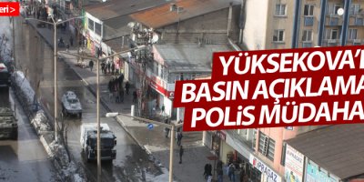 Yüksekova'da polis müdahalesi