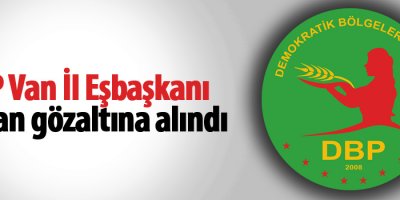 DBP Van İl Eşbaşkanı Duman gözaltına alındı