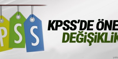 KPSS'de önemli değişiklik