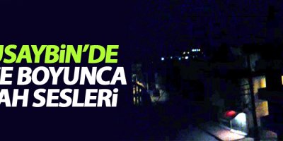 Nusaybin'de gece boyunca silah sesleri