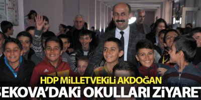 Akdoğan Yüksekova'daki okulları ziyaret etti