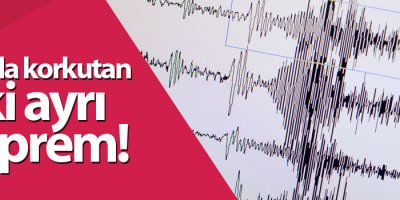 Van'da korkutan iki ayrı deprem!