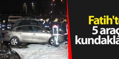 İstanbul'da 5 araç kundaklandı