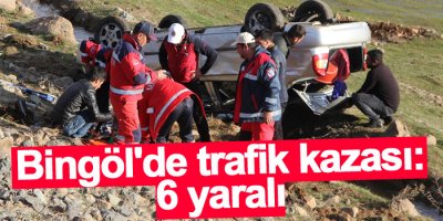 Bingöl'de trafik kazası: 6 yaralı