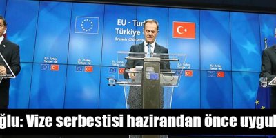 Davutoğlu: Vize serbestisi hazirandan önce uygulanmalı